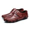 Men's shoes octopus casual shoes spring low-top surface Velcro flat-bottomed driving beans small leather shoes single shoes
