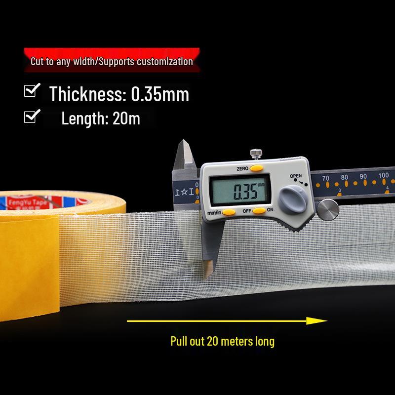 Grid Fiber Cloth High-Viscosity Double-Sided Tape for Fixed Carpets and Linoleum