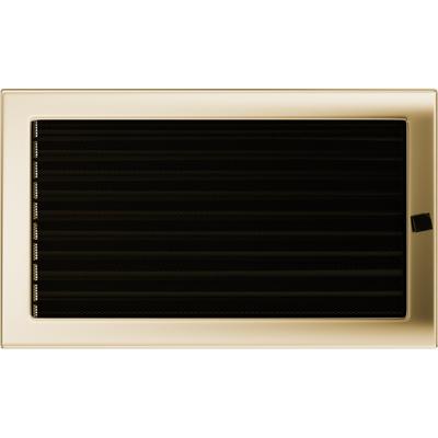 Ventilatiekap 22x37 verguld met jaloezieën