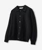 Blond9 Soft Texture Collar Knit Cardigan_Black
