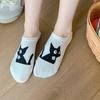 Invisible Shallow-mouth Sock Girl, Spring and Summer Cartoon Little Animal Boat Socks, Cute Short Socks, Sweat-absorbing Boneless Sock Girl