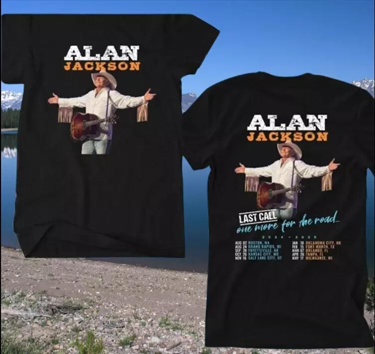 ALAN JACKSON LAST CALL ONE MORE TOUR 2024-2025 Tshirt new unises S-4XL Unisex T-Shirt M