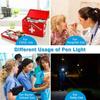 Mini Portable Medical Handy LED Pen Light Flashlight USB Rechargeable Dentist Nurse Torch with Stainless Steel Clip