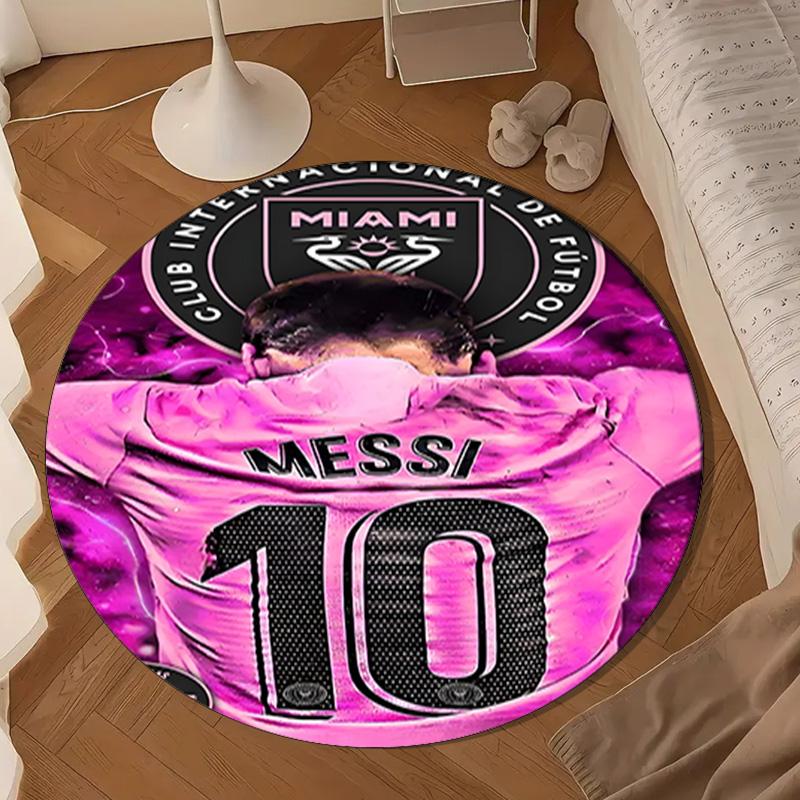 Football king Argentina Legacy Round mat Home Decor, Chair rug For livingroom,Bedroom, doormat home decor Birthday Gift Christmas Gifts