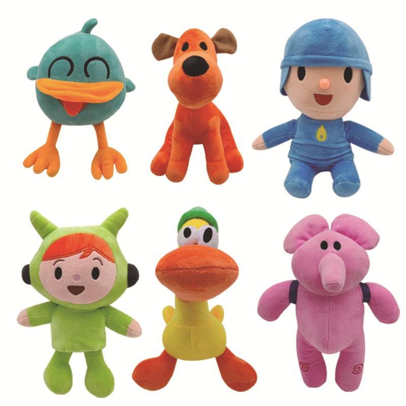 Peluche Carino Piccolo P Youyou Pocoyo Peluche Paperoga Cane Cucciolo Lula Aili Elefante Bambola Regalo di Compleanno Regalo di Festa Peluche Kawaii