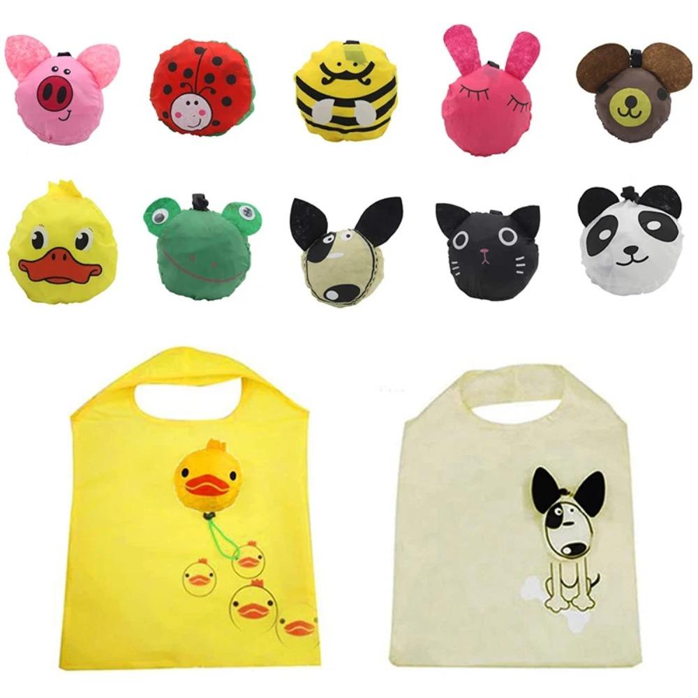 

Portable Solid Color Bag Polyester Foldable Bag New Shopping Bag Outdoor Storage Bag