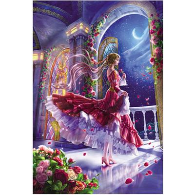 Puzzle en bois 1000 pièces peint à la main (Cendrillon)