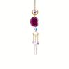 1pc Crystal Suncatcher, Window Hanging Sun Catcher with Prism and Agate Slices, Used for Home Garden Wedding Decoration