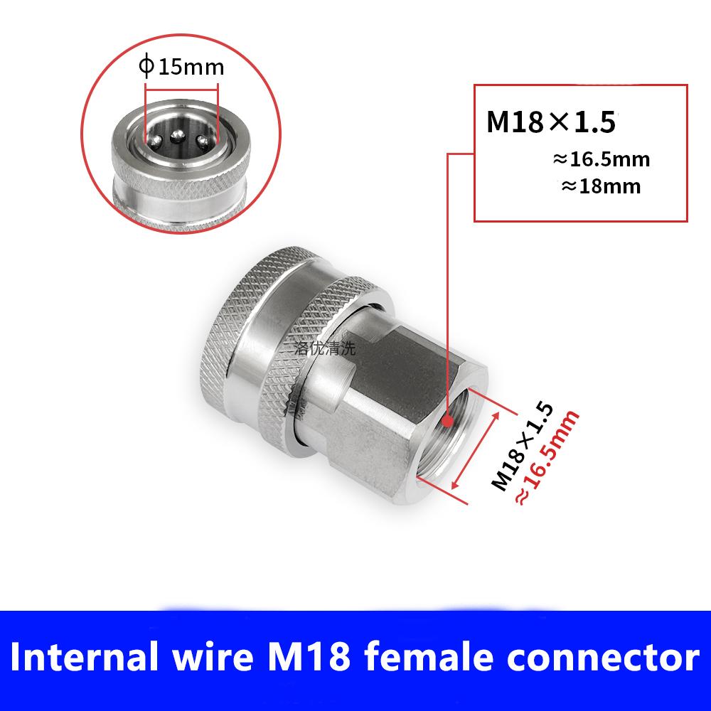 3/8 Inch Stainless Steel Male and Female Quick Connector Kit Pressure Washer Adapter Set Quick Connector Plug Male Nipples