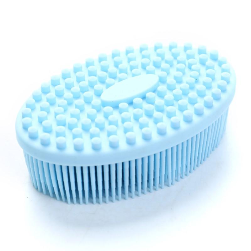 Silicone Body Brush Baby Shower Sponge Dry Massage Bath Towel for Body Bast Silicone Body Scrubber Back Scrubber