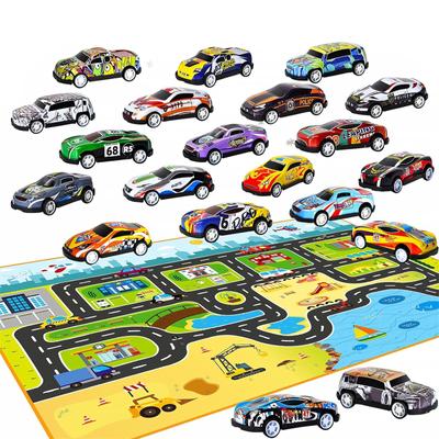 Weihnachts-Adventskalender Auto Spielzeug 24 Stück Legierung Rennauto Spielzeug Weihnachts-Countdown-Kalender Dekorativ Neujahr Kindergeschenke