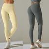 Seamless Ribbed Leggings for Fitness Hip Lift Yoga Pants Sports Push Up Tights Workout Clothes Sportswear Woman Gym