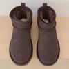 Classic Winter Women Ultra Mini Snow Boots Genuine Cowhide Leather Fur Slippers 2027 New Design Men Short Boot Flat Cotton Shoes