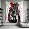 Naruto Fire Determination Wall Tapestry Aesthetic Wall Hanging Printed Fabric Blanket Decorative Tapestries For Bedroom Living Room Home Decor