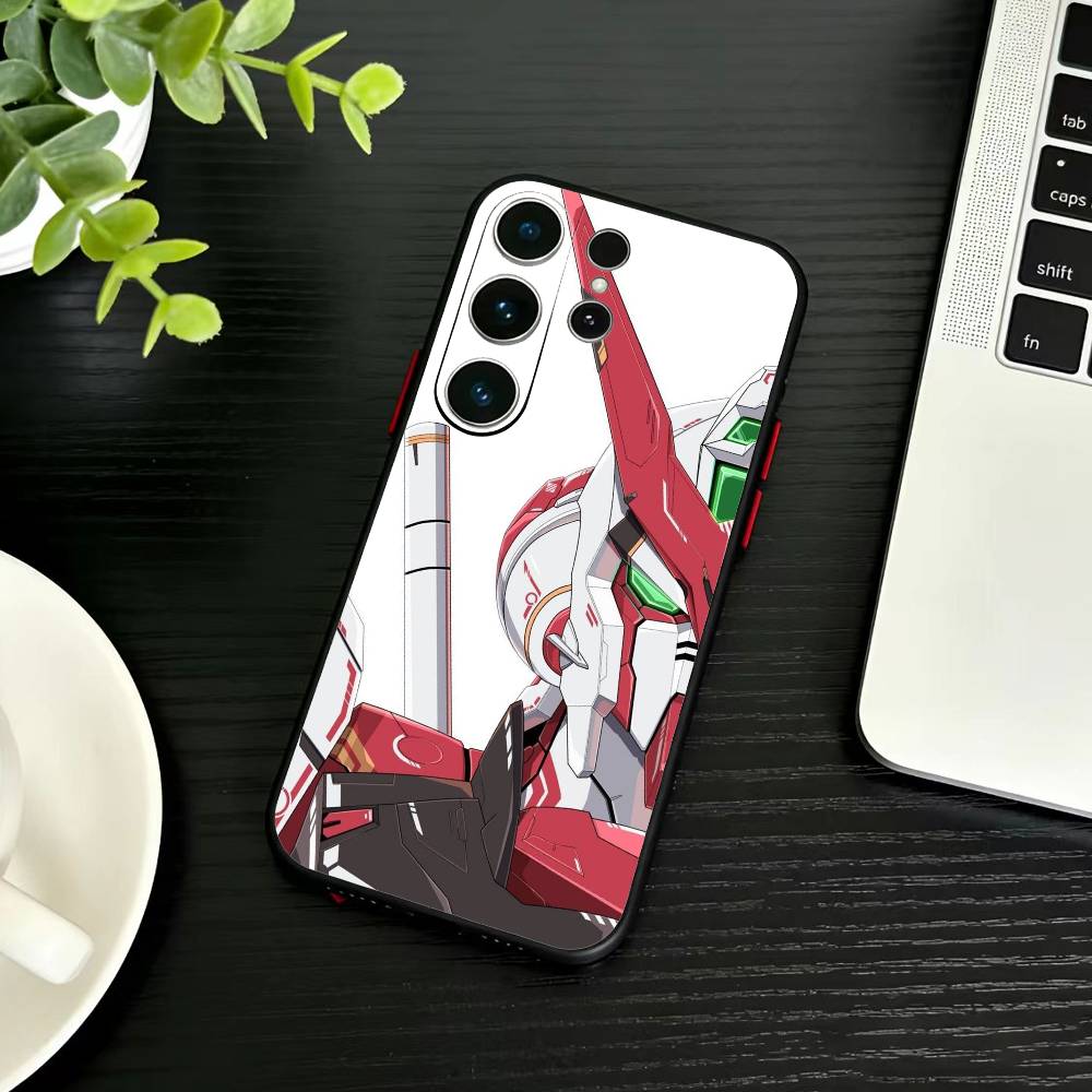 Gundam Anime Phone Case For Samsung S26,S25,S24,S23,S22,S21,S20,Ultra,Plus,FE Black Soft Cover
