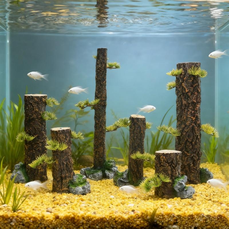 Aquarium Landscape Trunk Stump Model Aquariums Decorations Art Crafts Terrarium Habitat Ornaments