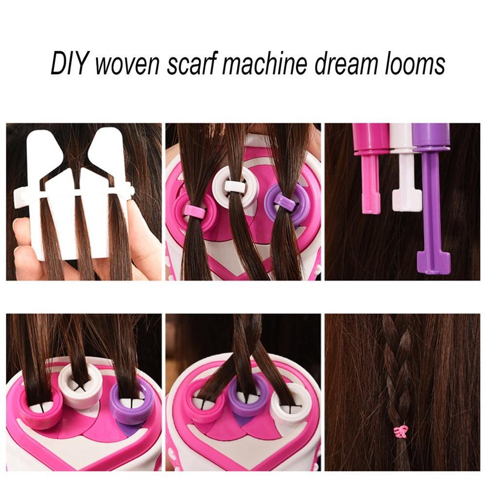 Machine à Tresser Les Cheveux 3 En 1 Pour Fille – Kit Coiffure Enfant Avec Accessoires DIY, Tresseuse Automatique 3 Styles, Cadeau Anniversaire Noël Pour Filles 5-15 Ans