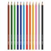 DOMS FSC Certified 12 Colour Pencil Flat Tin Set, Multicolor Rich Pigment Pencils for Drawing, Sketching & Art Use