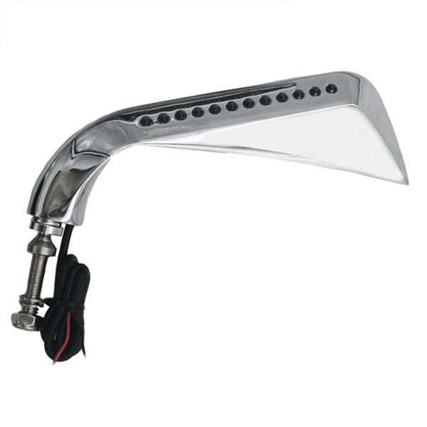 Galvanisierte LED-Rückspiegel-Reflektoren für Harley (1 Paar)