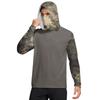 Men's Shirt With Mask Lightweight Long Sleeve Hooded Hiking Fishing Performance