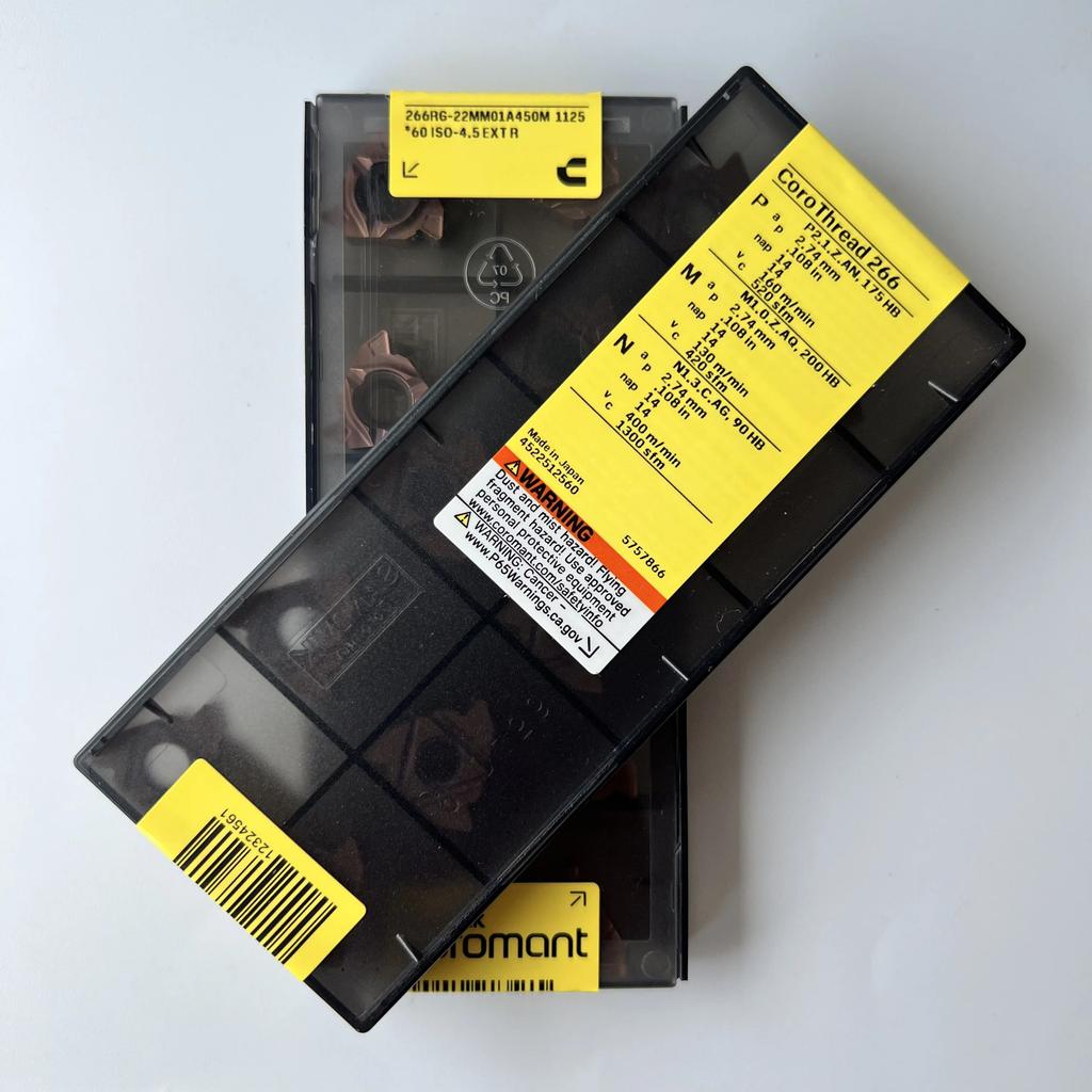 Sandvik / 266RG-22MM01A450M 1125 / Industrial Indexable Carbide Inserts 10 Pcs