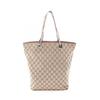 Used GG Canvas Tote Bag 31243 Canvas Leather Beige Brown Used Women