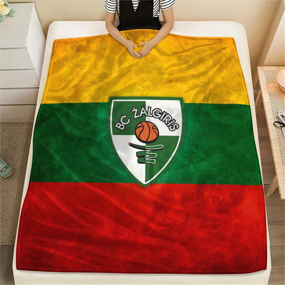 BC Žalgiris  Print Flannel Blanket, High quality Comfortable for All Seasons, Home Decor, Warmth and Comfort