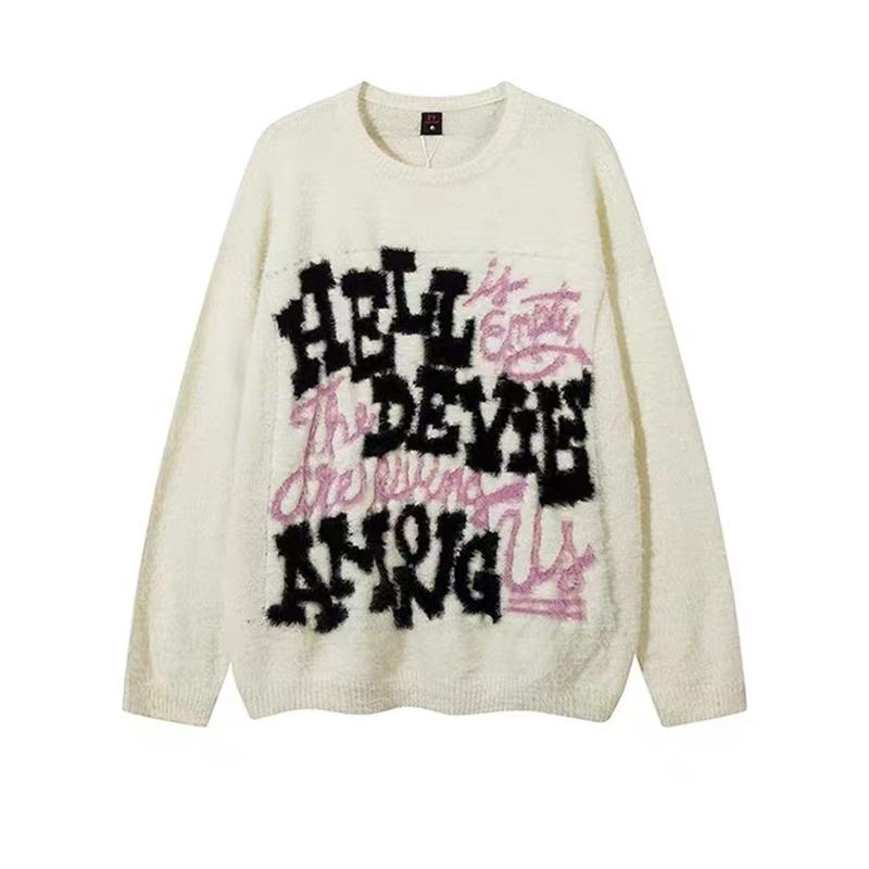 Svetr s kulatým výstřihem, Pletený svetr, Pánské ležérní a pohledné podzimní a zimní základní tričko, Pánský temperamentní top slim fit