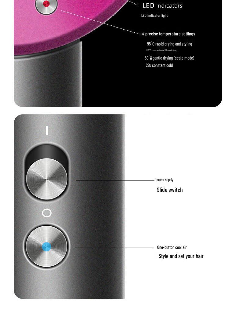 High-Speed Negative Ion Hair Dryer - Powerful, Constant Temperature, Hair-Protecting Household Dryer