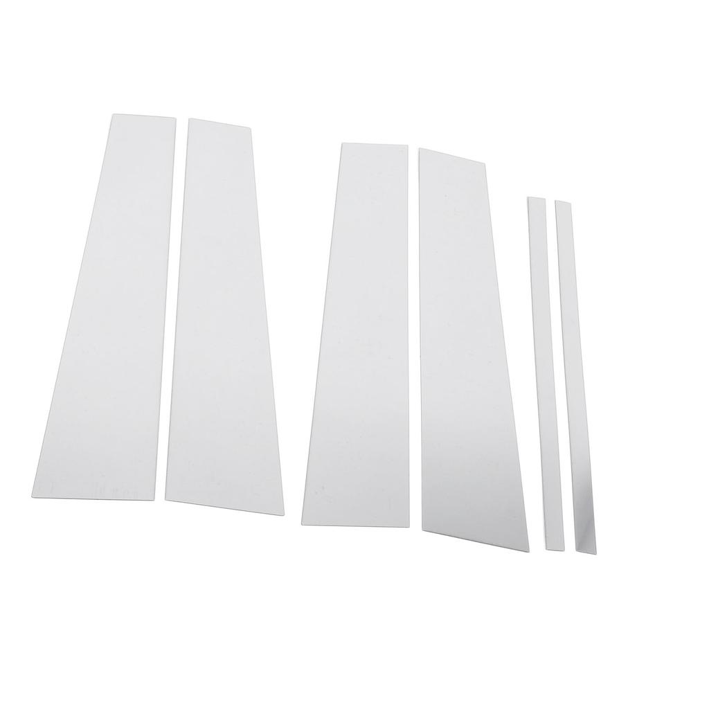 6PCS Pillar Post Cover PC Chrome High Gloss Mirror Effect Door Pillar Post Cover for Pilot 2009 to