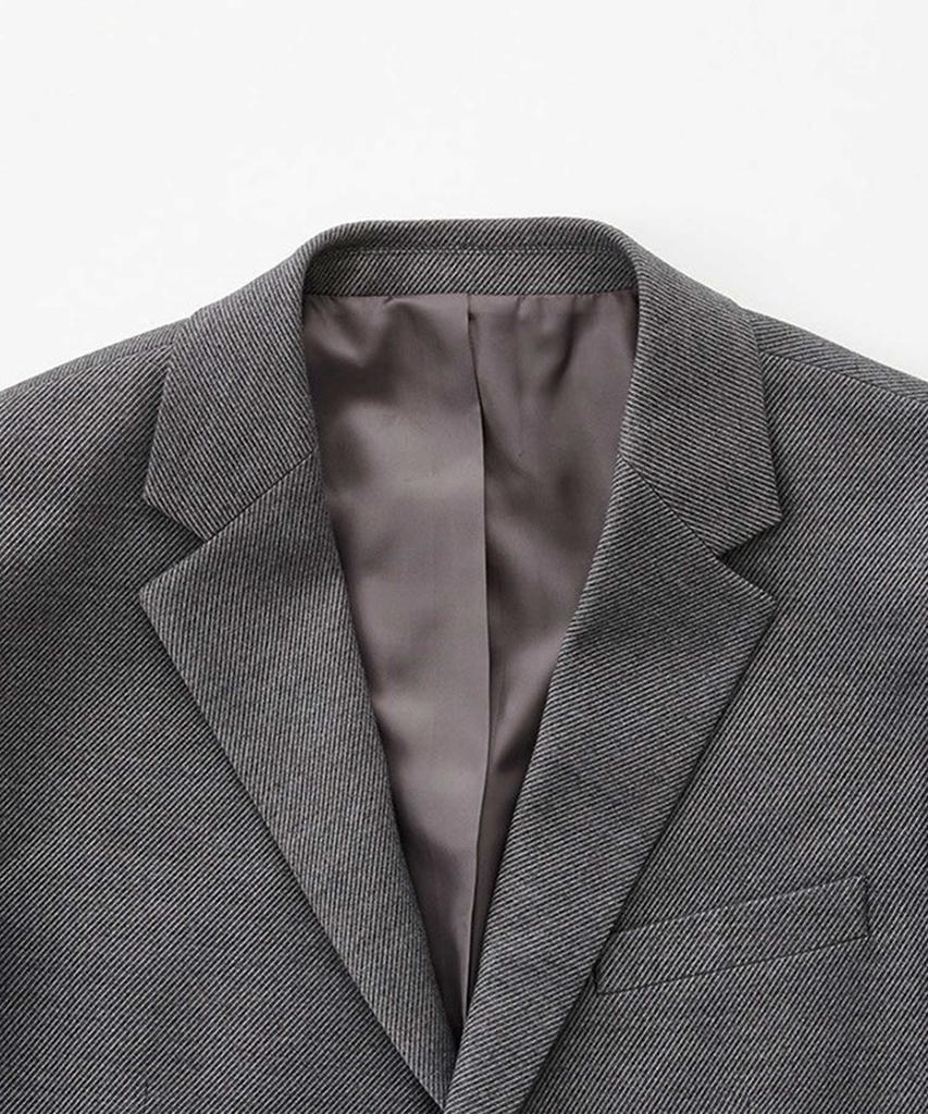 Stco Diems Soft Touch Melange Twill Jacket_Gray (Classic Fit)