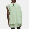 Y-3 Ss22 Solid Color Asymmetrical One Shoulder Layered Knit Long Sleeve T-Shirt Women Tops Green HG8551