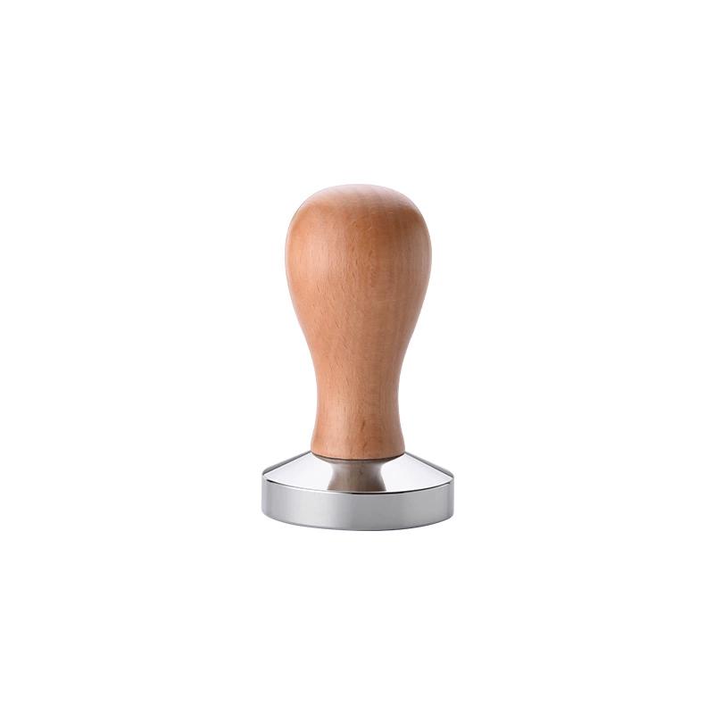 Circle Joy Metal Coffee Tamper Threaded Wooden Handle Tamper Coffee Machine Handle Powder Distributor Coffee Machine Tamper