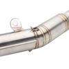 For YAMAHA YZF R6 2006 - 2023 Slip-on Exhaust Middle Link Pipe Escape Adapter Connect 60mm Muffler