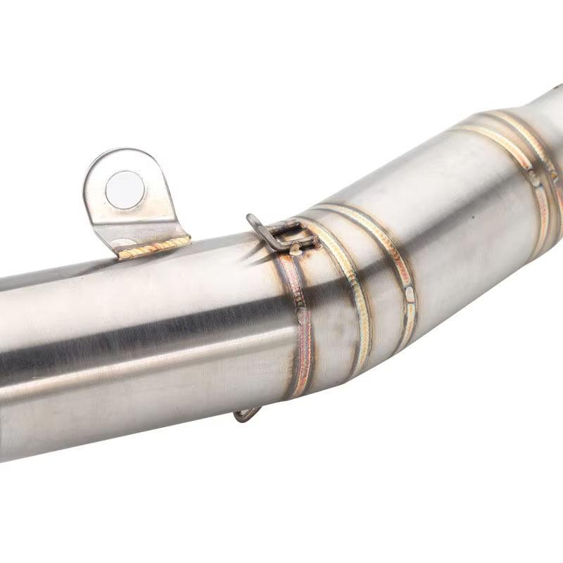For YAMAHA YZF R6 2006 - 2023 Slip-on Exhaust Middle Link Pipe Escape Adapter Connect 60mm Muffler