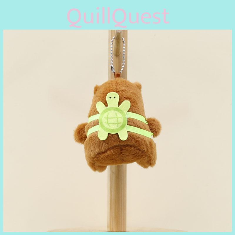 Capybara Cartoon Plush Keychain With Short Plush Material For Cute Bag Accessories