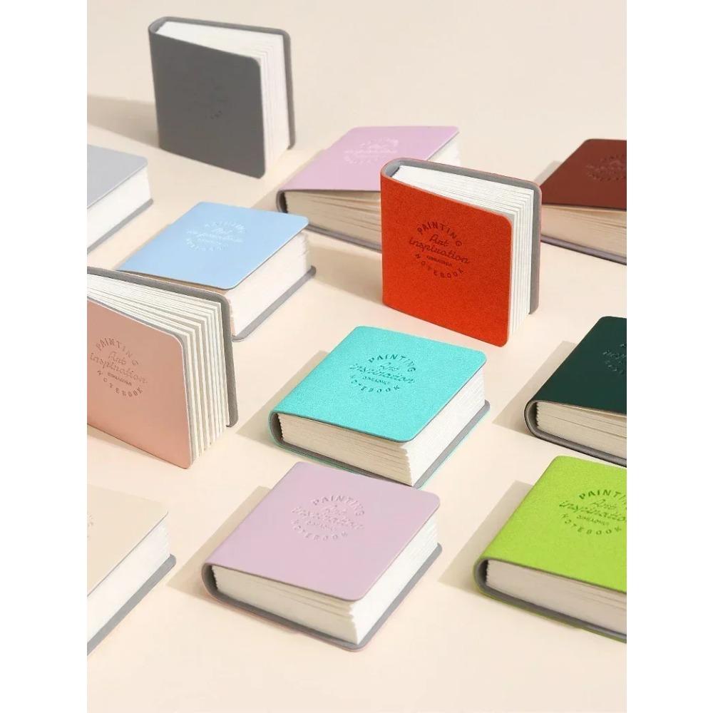 Quadratisches Aquarell-Skizzenbuch-Set 3er-Pack Mini-Zeichenbuch Dickes Papier zum Malen Skizzieren Arbeiten Entspannung Kunstbedarf