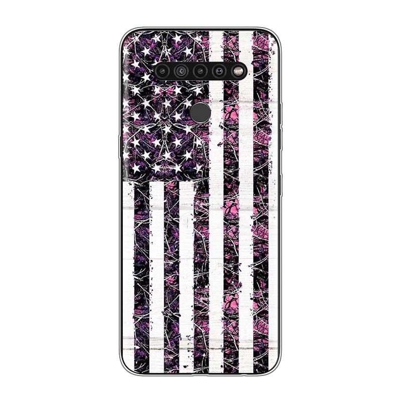 Thin Blue Line American Flag For LG V60 V50S V50 G8X G8S G8 G7 ThinQ 5G K61 K51S K41S K30 K20 Q60 Q9 Soft Phone Case