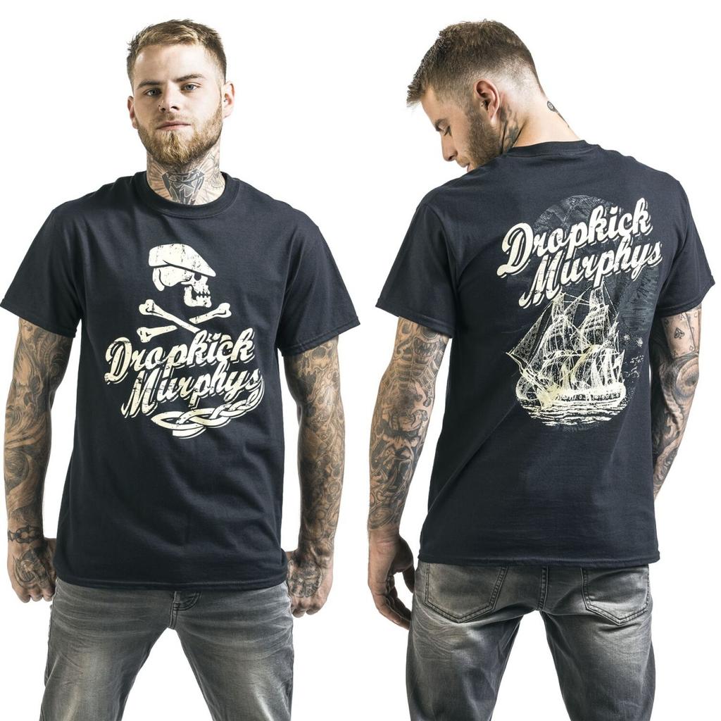 Top Dropkick Murphys Graphic Cotton Tshirt Unisex Summer Short Sleeve Fashion Brand Tee Luxury Casual Vintage Tees