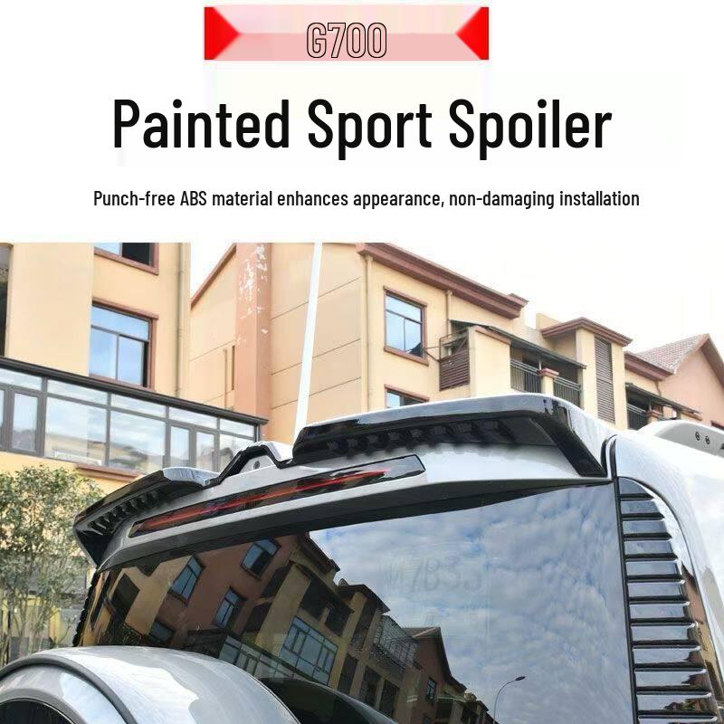 G700 Modified Sport Rear Spoiler Roof Deflector Wing - Exterior Decorative Accessory Unfinished