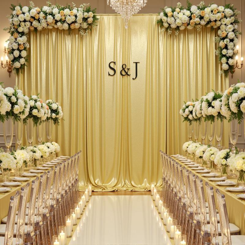 1.5x3m Sequins Backdrop Curtains Movable Decor Free for Birthday Party Prom Wedding Anniversary Shimmer Background Photo Drapes
