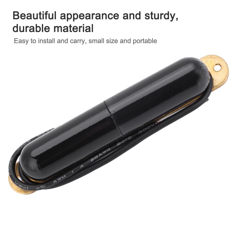 Alnico V Magnet Lippenstift-Röhren-Pickup E-Gitarren Single-Coil-Pickup für E-Gitarre (schwarz)