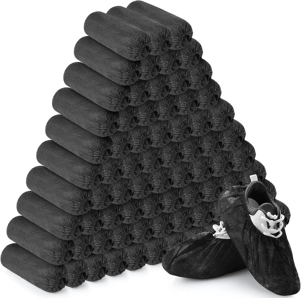 Disposable Shoe Covers Non-Woven Boot & Shoe Covers Durable Non Slip Overshoes Boot Covers for Indoor Outdoor Home Floor