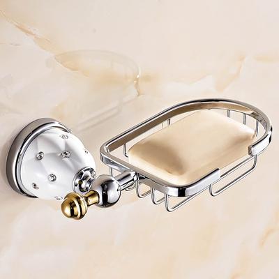 Soap Dishes Wall Mounted Soap Dish Soap Holder Box Soap Basket Rectangle Dish With Removable Holder Bathroom Accessories 5206