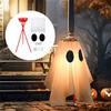 Halloween Candy Bowl Stand Ghost Trick or Treat Candy Holder with LED Light Festive Halloween Decorations for Indoor Outdoor