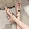 Fashion Women Sandals 2025 Summer Flat Shoes Female Bohemian Flip Flops Ladies Vacation Beach Sandales Girls Street Footwear