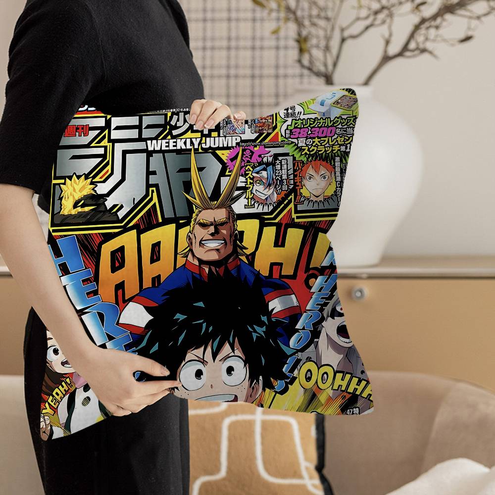 

Anime All Might Cushion Cover Polyester Sofa Cushions Decorative Throw Pillows Home Decoration Pillowcover 12x12Inch