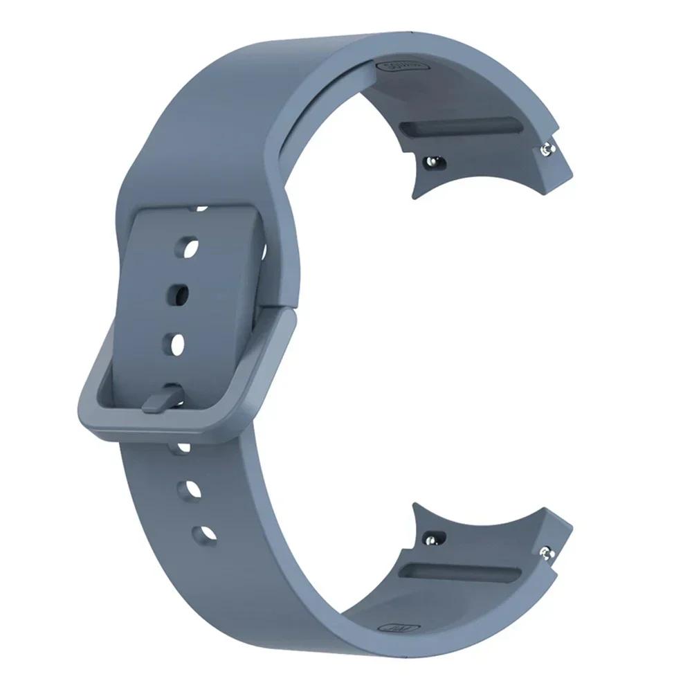 Silicone Leather Bracelet For Samsung Galaxy Watch 7 6 5 Pro 40mm 44mm Band Watch 6 4 Classic 47/43/46mm Strap Correa Watchband