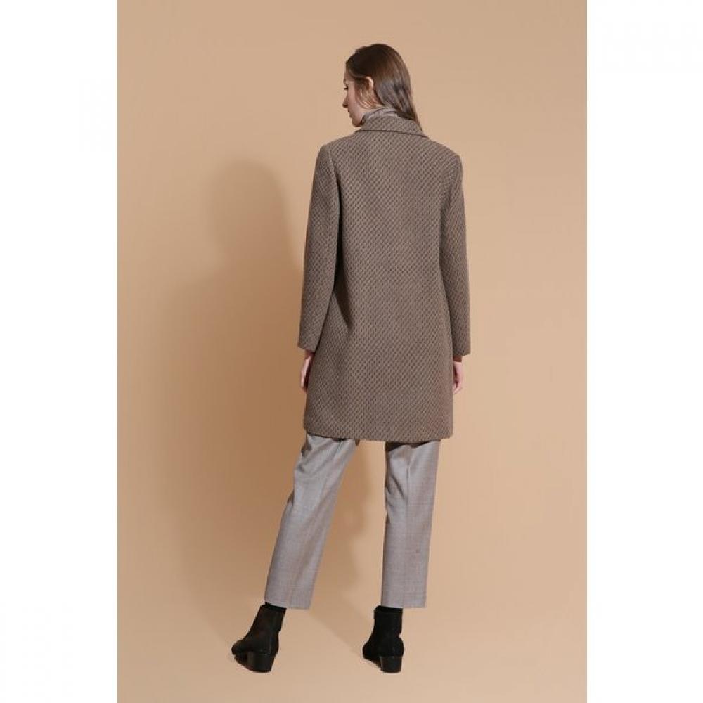 Furina Tailored Collar Cashmere Wool Fancy Coat