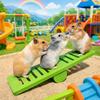 Plastic Hamster Seesaw Toy Colorful Rodents Seesaw Small Animal Toys  Cage Environment